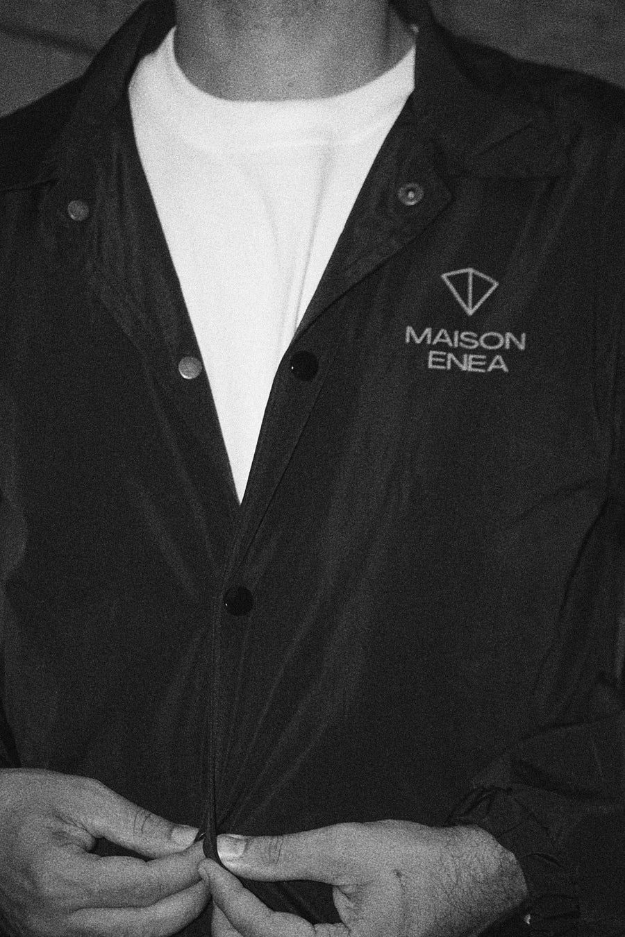 Maison Enea black and white jacket image