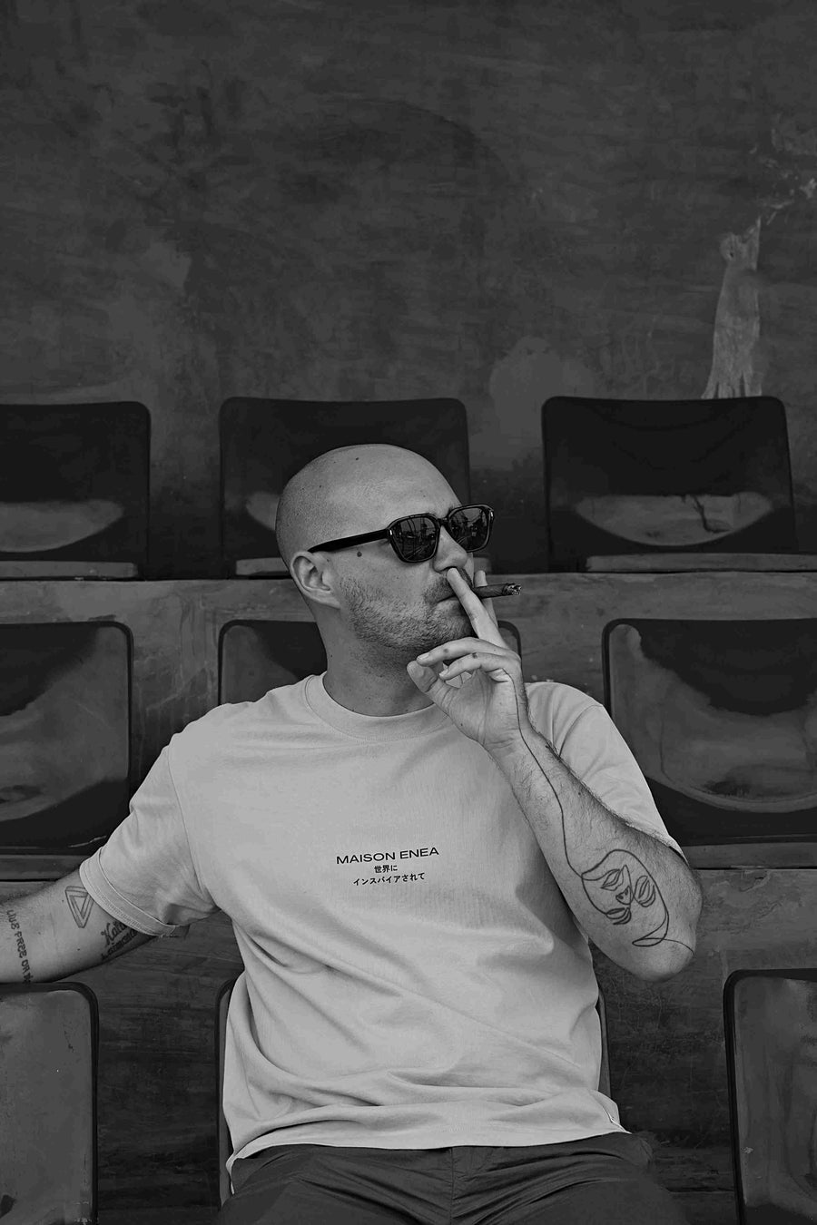 Maison Enea black and white founder image